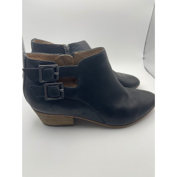 Clarks Spye Astro Ankle Boots Booties Shoes Womens Size 7.5 Black Leather Zip Up - Picture 3 of 10